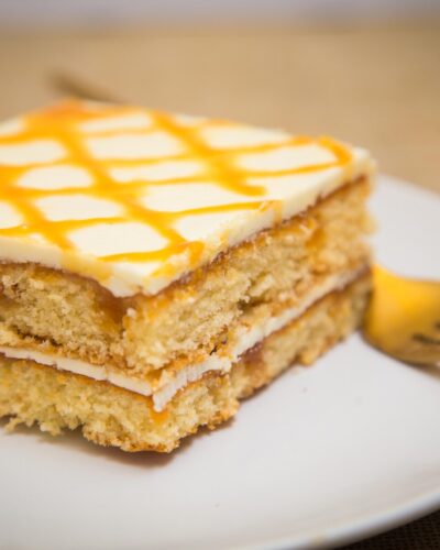 Caramel Cake Slice