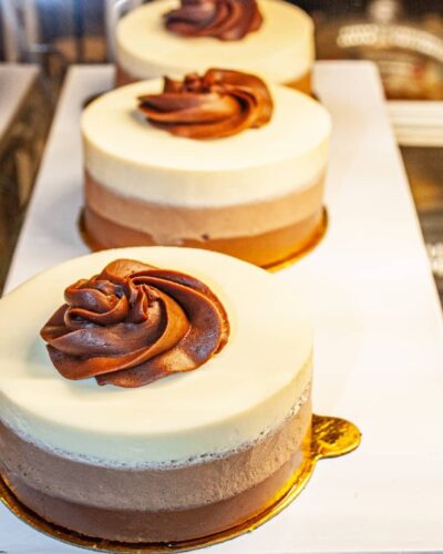 THREE CHOCOLATE MOUSSE